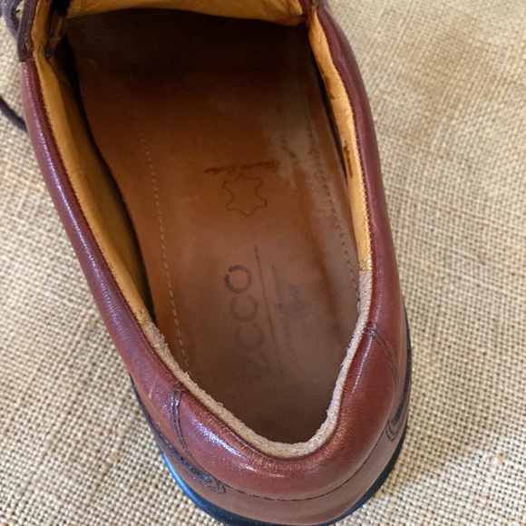 Ecco brown leather shoes - Picture 4 of 7